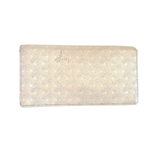 Authentic Goyard Paris Richelieu Bone Monogram Motif Print Long Flap Wallet - photo 2 of 14