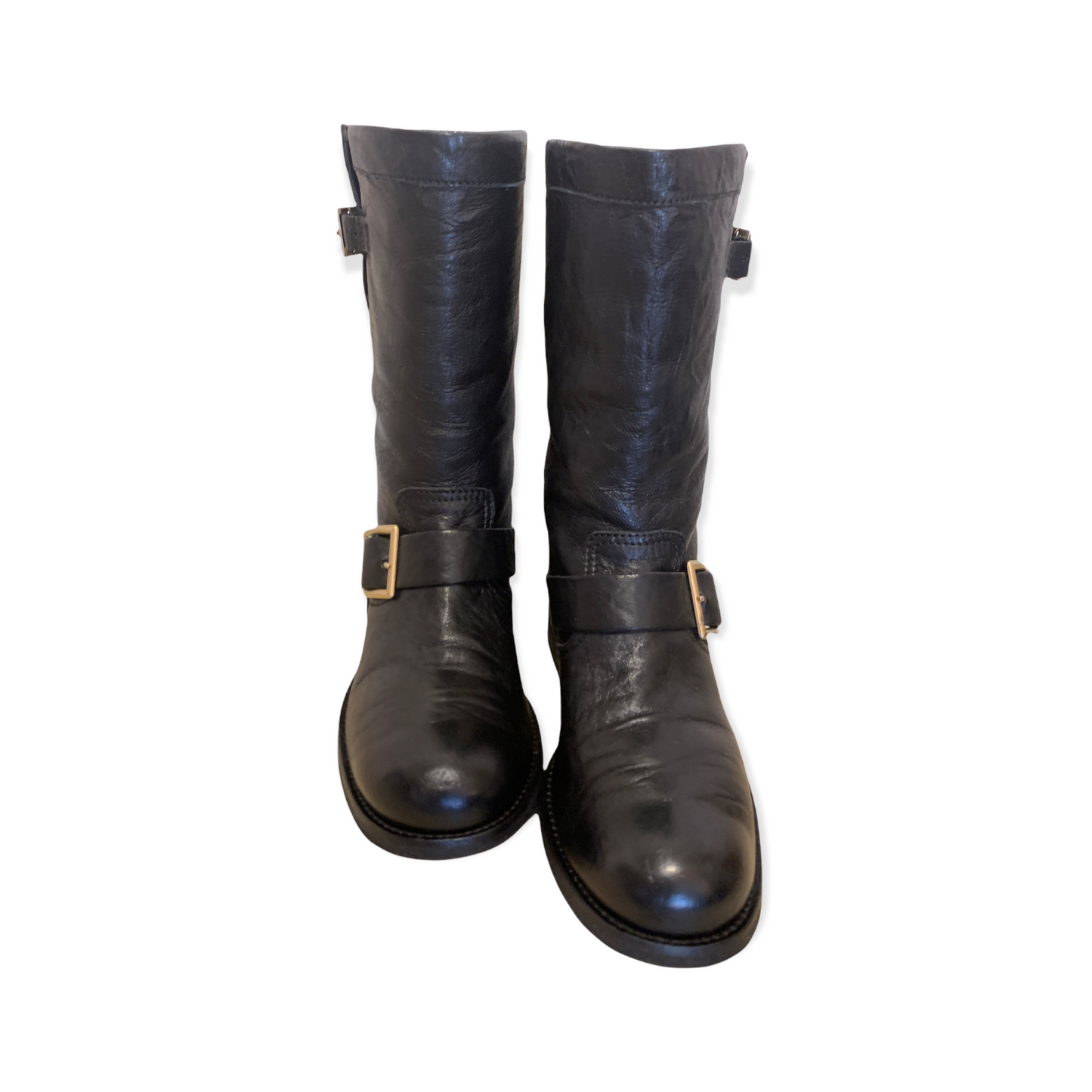 Jimmy Choo Leather Biker Boots