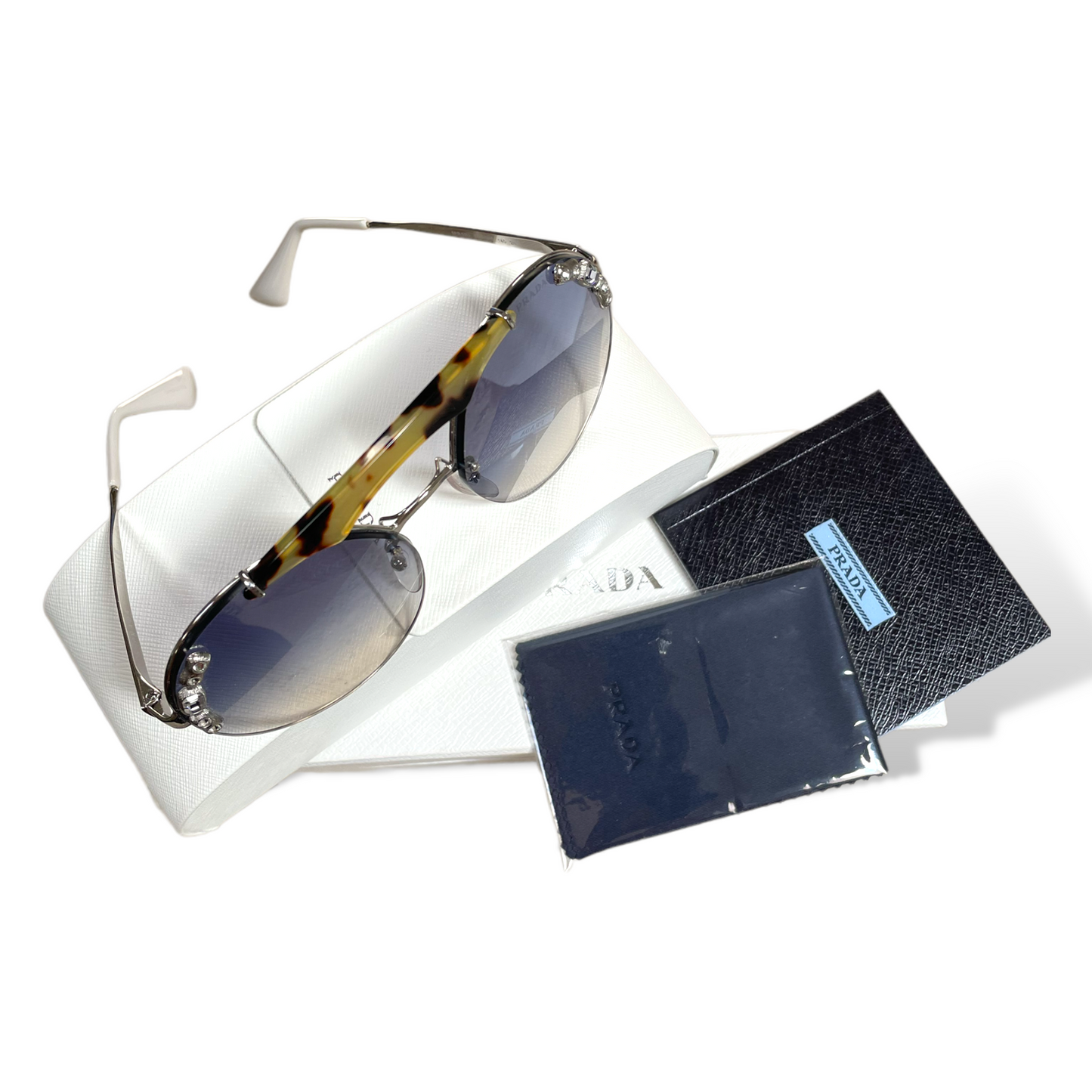 PRADA SPR 52U 23C-5R0 Light Havana Sunglasses