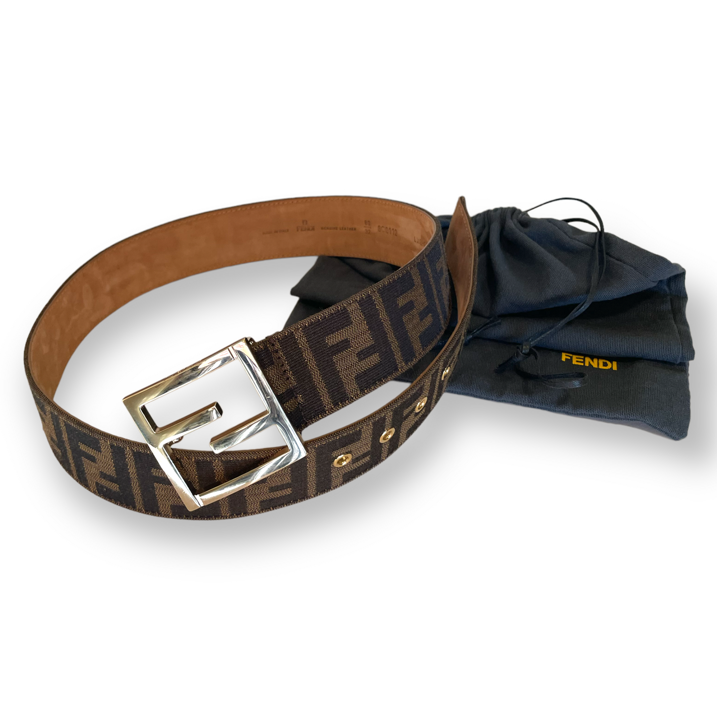 FENDI Zucca FF Logo Belt |Size: 32|