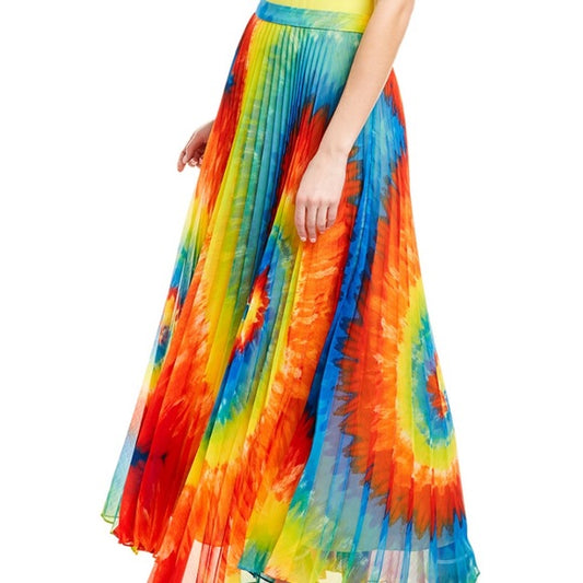 Alice + Olivia Tie-dye Shannon maxi Skirt |Size: 0|