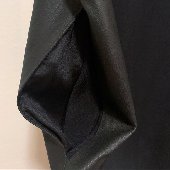 VINCE. Black Shift T-Shirt Dress with side Pockets