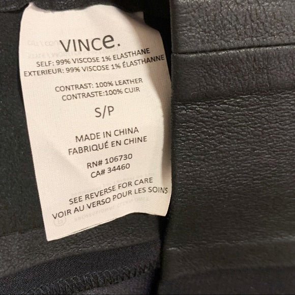 VINCE. Black Shift T-Shirt Dress with side Pockets