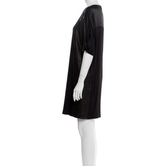 Vince. Black Shift T-Shirt Dress with side Pockets - photo 2 of 13