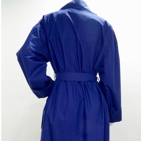 Vintage CHANEL Navy belted trench coat circa 1980
