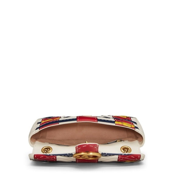 GUCCI TROMPE L'OEIL 'GG' MARMONT SHOULDER BAG
