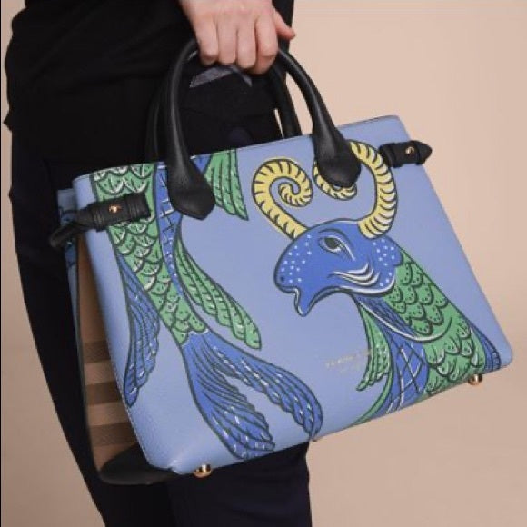 Burberry London “BEAST” Medium Banner Tote