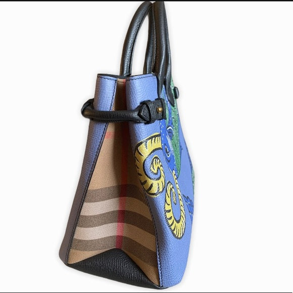 Burberry London “BEAST” Medium Banner Tote