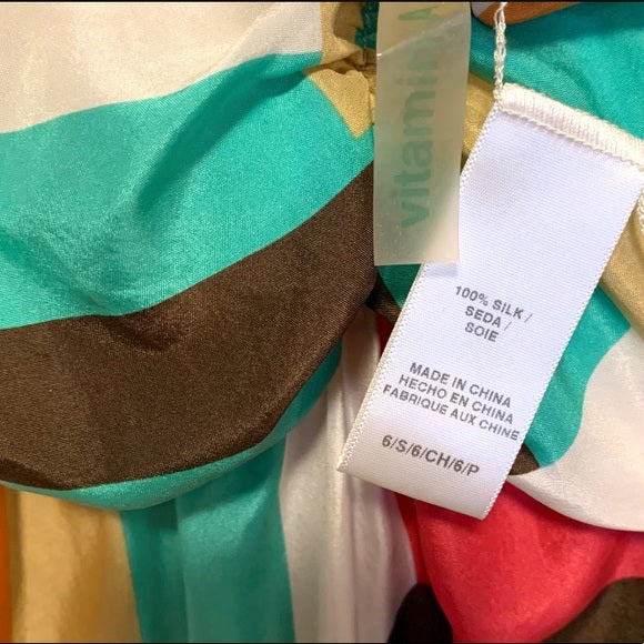 Vitamin A Silk Coverup Size: Small