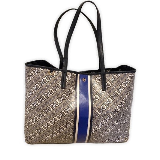 Tory Burch chain-link logo print tote