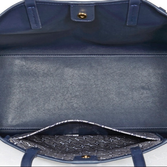Tory Burch chain-link logo print tote