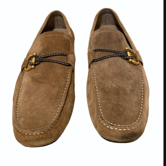 Salvatore Ferragamo Front 4 Suede Driver Loafers - photo 2 of 13