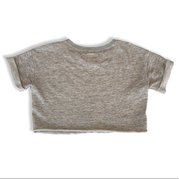 Champion x TODD SNYDER grey cropped sweater tee XS