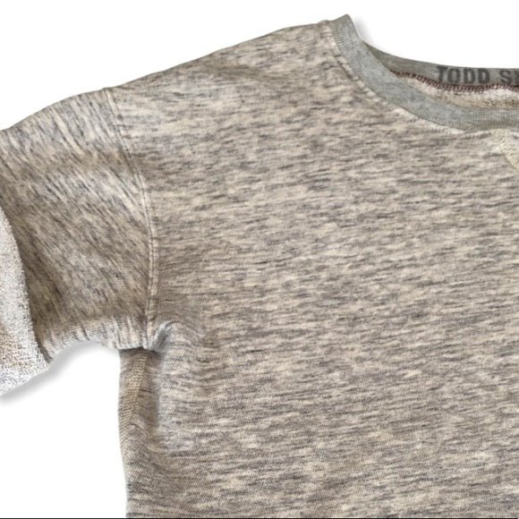 Champion x TODD SNYDER grey cropped sweater tee XS
