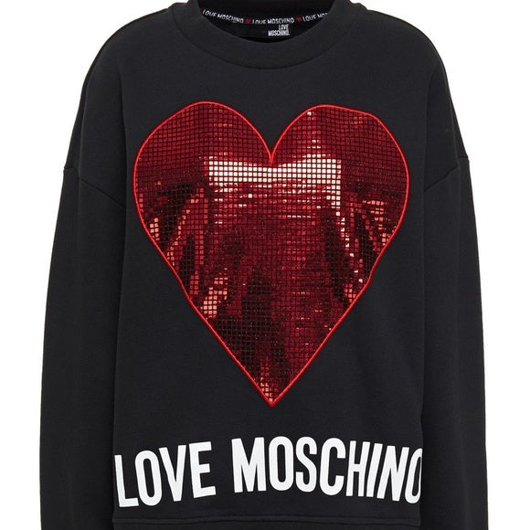 LOVE MOSCHINO French cotton-terry sweatshirt