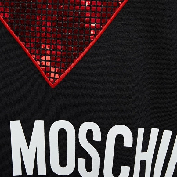 LOVE MOSCHINO French cotton-terry sweatshirt