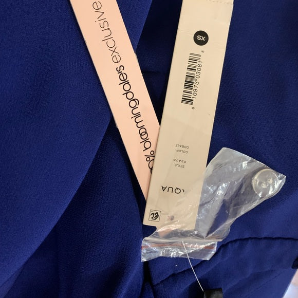 Bloomingdale’s Exclusive Cobalt Blue Aqua Pantsuit (S)