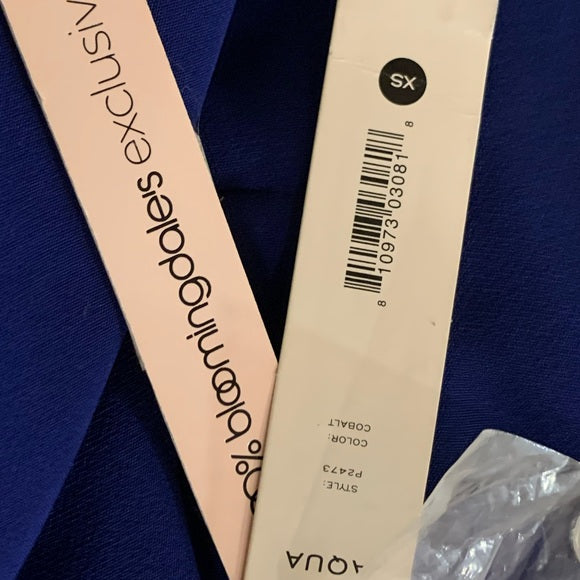 Bloomingdale’s Exclusive Cobalt Blue Aqua Pantsuit (S)