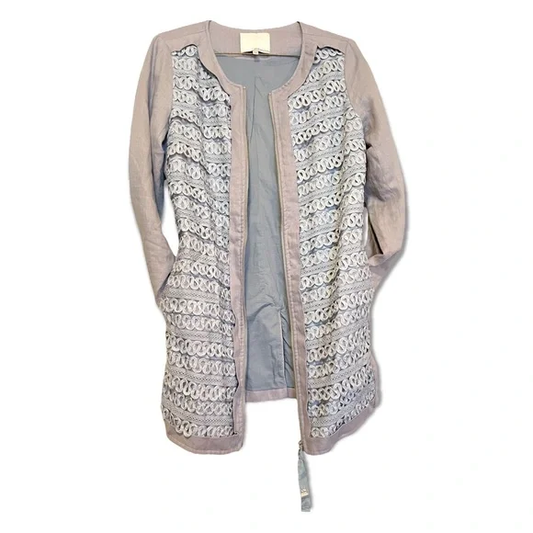 3.1 PHILLIP LIM Linen Printed Evening Jacket | Size: S |