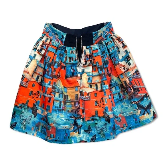 ALICE + OLIVIA Printed Mini Skirt | Size: XS |
