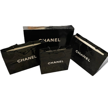 9 Authentic Large Chanel Shopping Bag Lot with Box Bag & Camilla Flower - photo 6 of 13