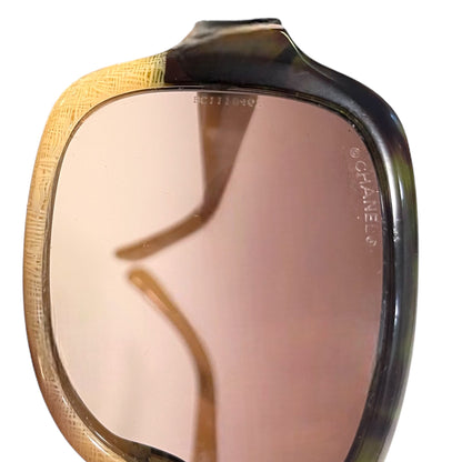 Chanel Havana Beige with CC Interlocking Logo Women’s Sunglasses - photo 9 of 9