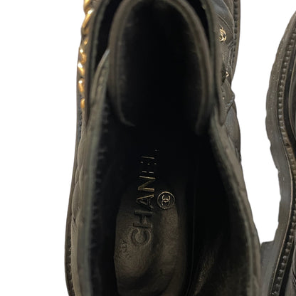 Chanel Fall 2021 Black Lambskin Lace-Up Boots - photo 5 of 11
