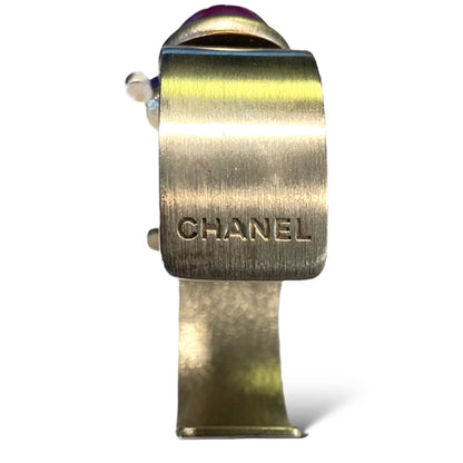 Chanel Vintage CC Logo Cluster Stone Cuff Circa 03’ - photo 2 of 8