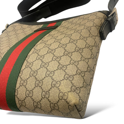 Gucci GG Supreme Monogram Web Messenger Bag Black - photo 11 of 15