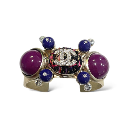 Chanel Vintage CC Logo Cluster Stone Cuff Circa 03’ - photo 8 of 8