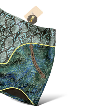 Kim Shui Unique & Beautifully Printed Mini Skirt Made in Italy - photo 2 of 10