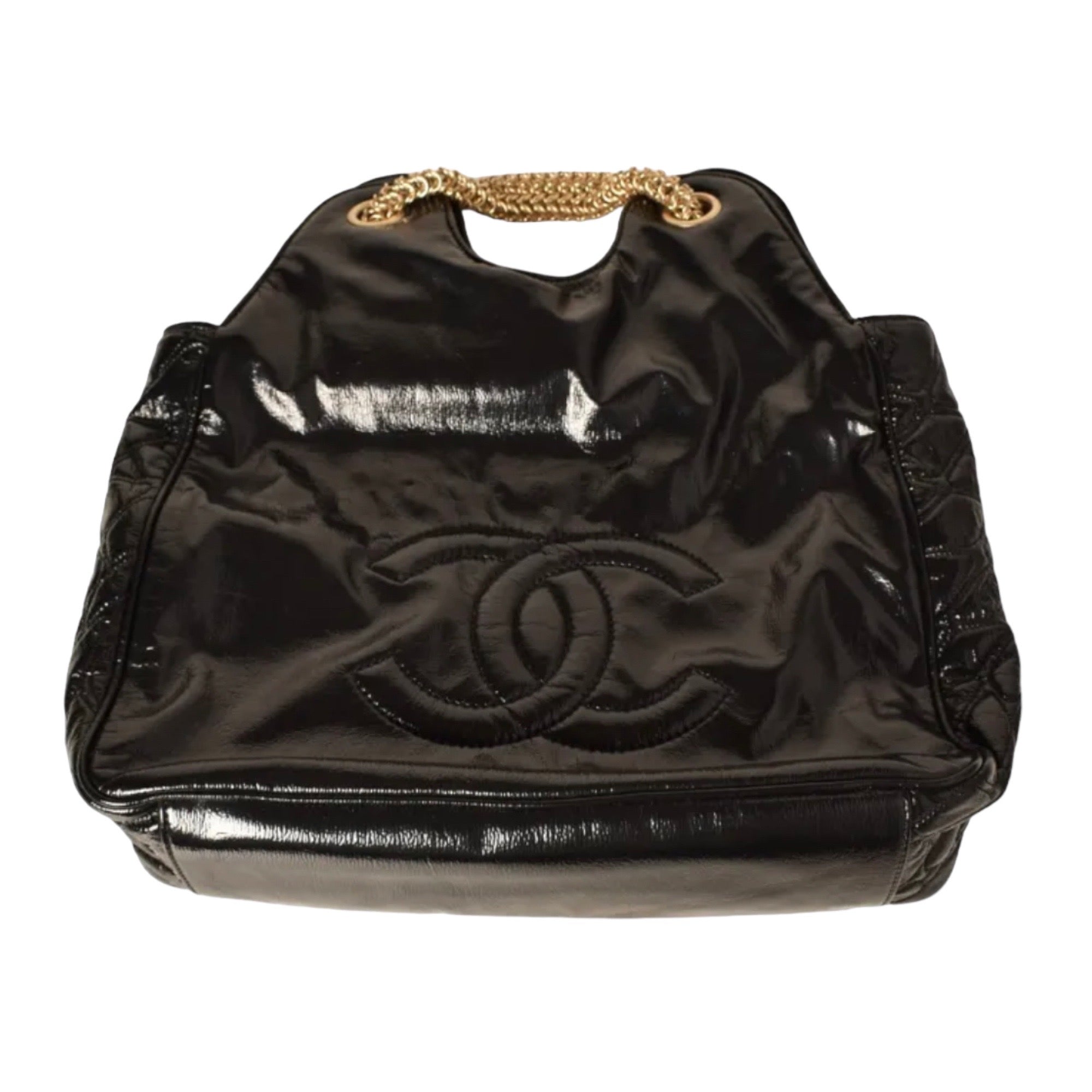 CHANEL Reissue Double Chain Handle Hobo with interlocking CC Logo