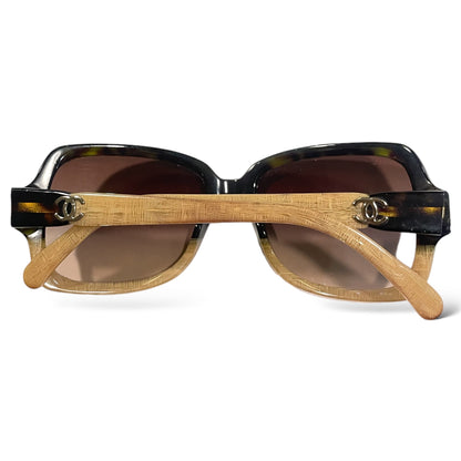 Chanel Havana Beige with CC Interlocking Logo Women’s Sunglasses - photo 6 of 9