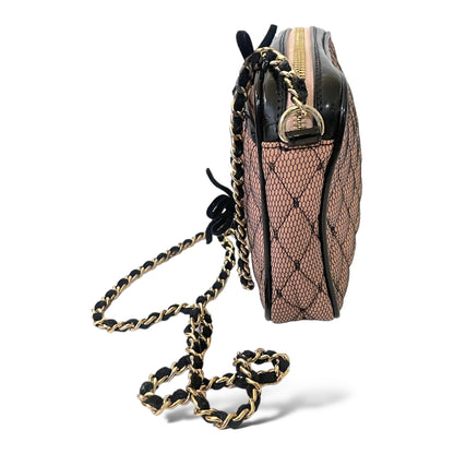 Valentino Red Quilted Crossbody Mesh/Nude Bag - photo 8 of 11