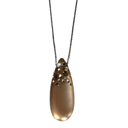 Alexis Bittar Crystal Encrusted Lucite Pendant Necklace - main product photo