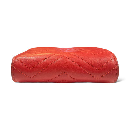 Gucci GG Marmont Red Matelassé Leather Card Case Wallet - photo 4 of 13