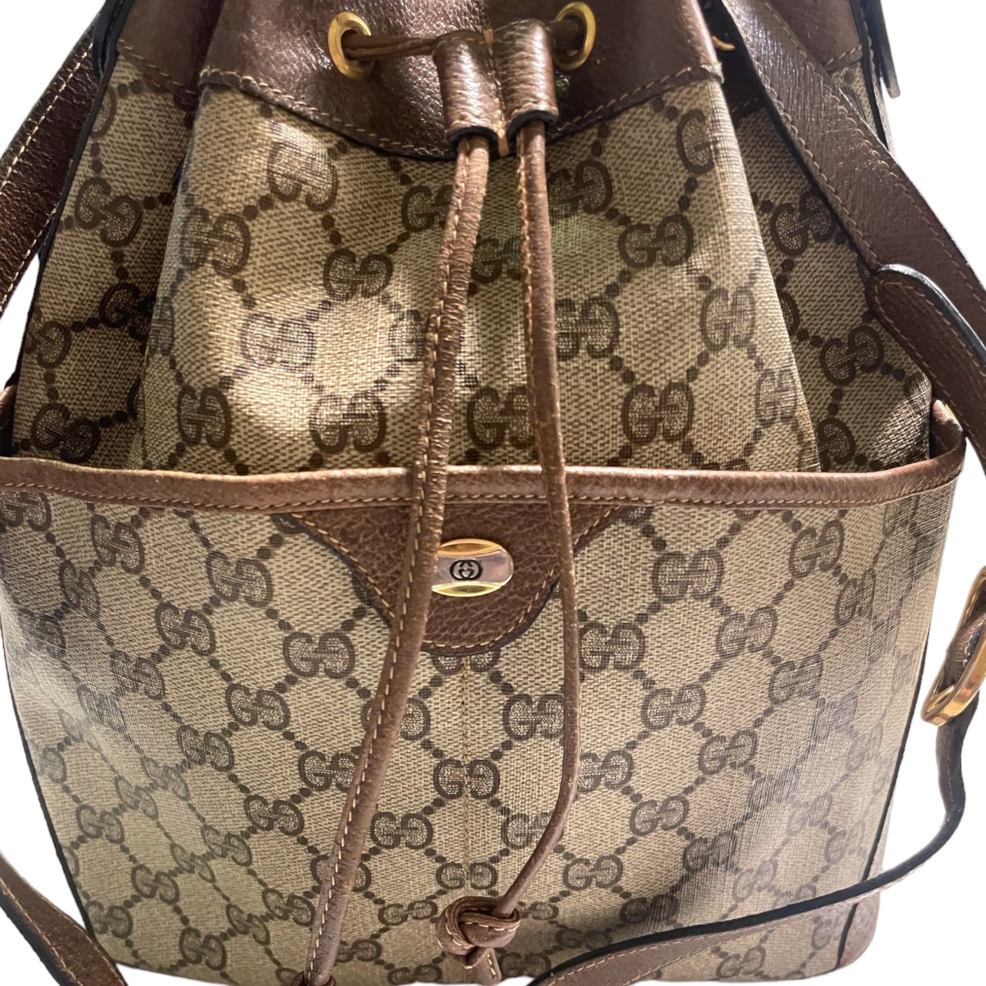 GUCCI Vintage Drawstring Bucket Bag