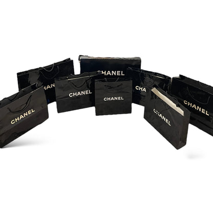 9 Authentic Large Chanel Shopping Bag Lot with Box Bag & Camilla Flower - photo 9 of 13