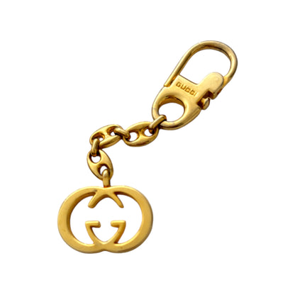 Gucci Vintage Gold-Tone GG Motif Key Chain - main product photo