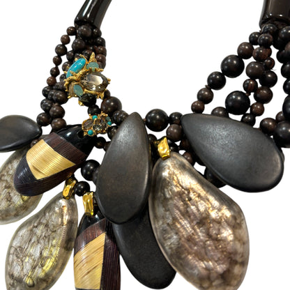 Alexis Bittar Lucite Pendants with Crystal & Stone Accents Statement Necklace - photo 5 of 9