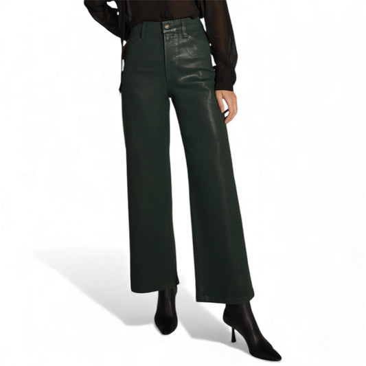 Favorite Daughter The Mischa Coated Super High Waist Wide Leg Jeans