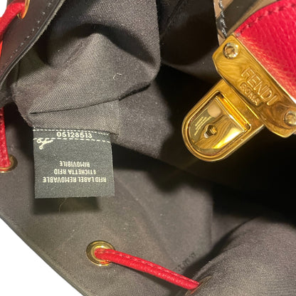 Fendi Drawstring Flap Backpack Leather with Zucca Embossed Detail - photo 9 of 10