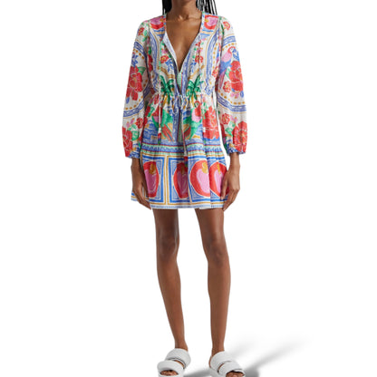 FARM Rio Flowers Beach Swiss Dot Minidress - photo 9 of 9