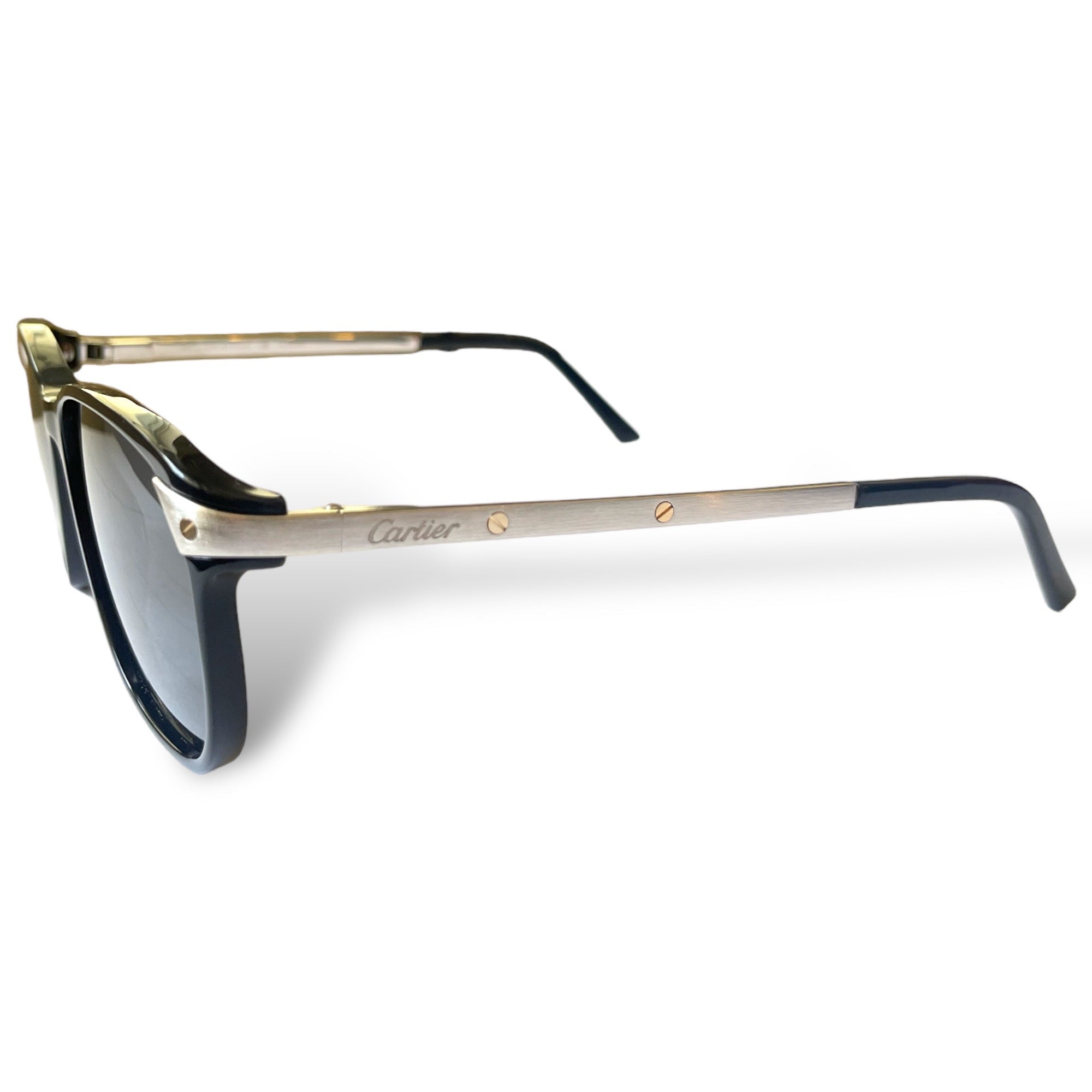 CARTIER Polarized Grey Phantos Sunglasses