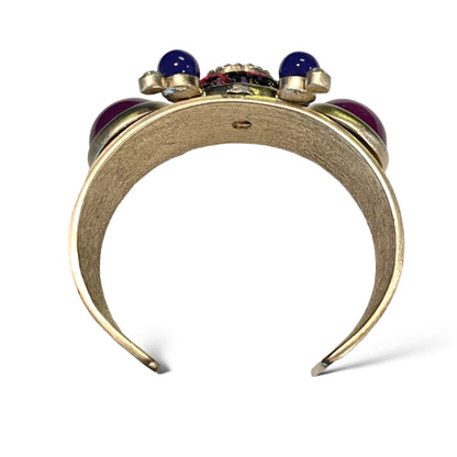 Chanel Vintage CC Logo Cluster Stone Cuff Circa 03’ - photo 6 of 8