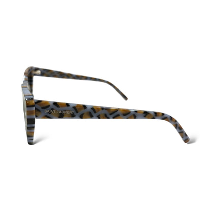 Saint Laurent Violet/Grey Cat Eye-Frame Acetate Sunglasses - photo 9 of 11