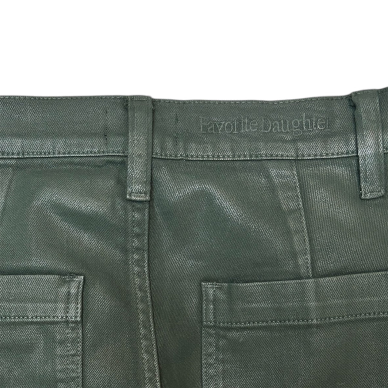 Favorite Daughter The Mischa Coated Super High Waist Wide Leg Jeans