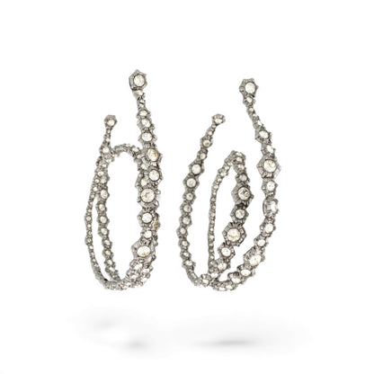 Alexis Bittar Crystal Punk Royale Orbiting Hoop Earrings - main product photo