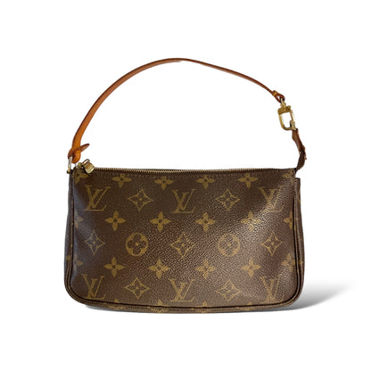 Vintage Louis Vuitton Canvas & Cowhide Vachetta Leather Trim Small Purse - main product photo
