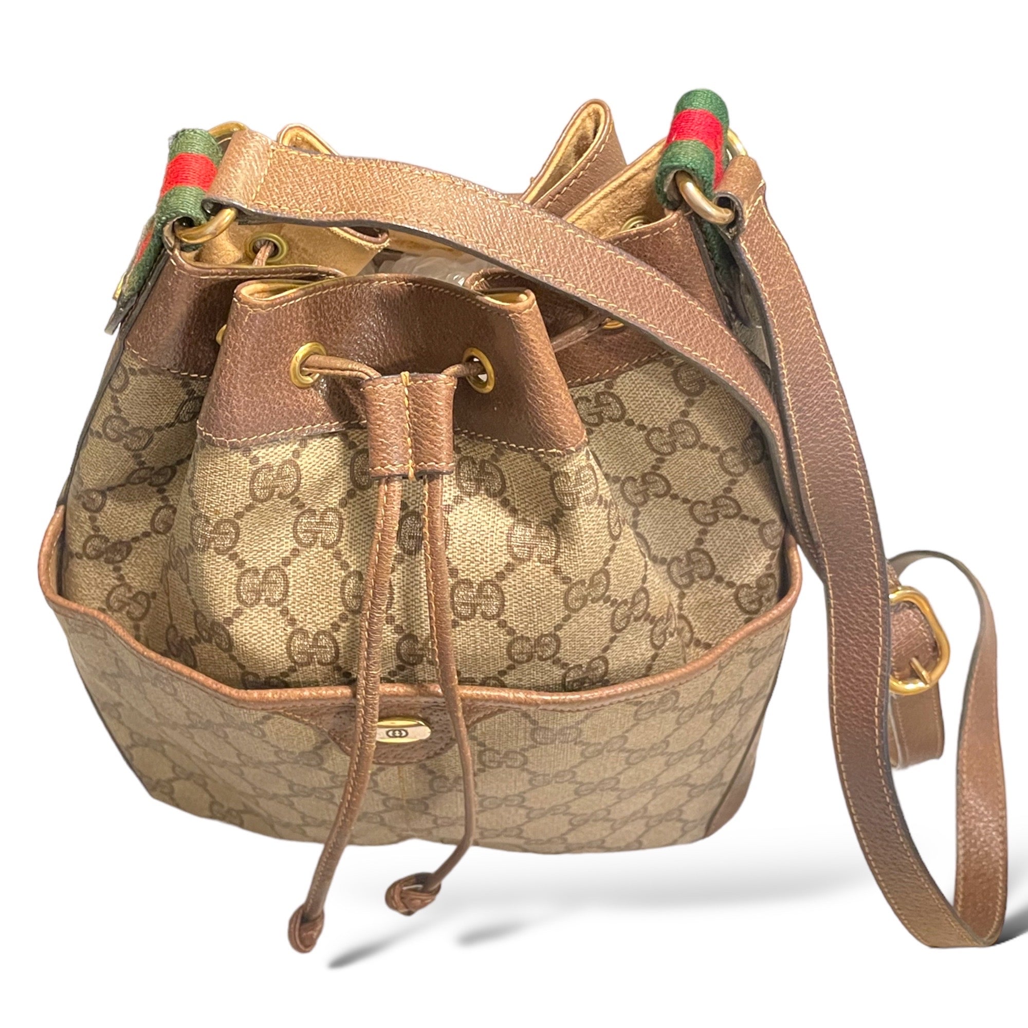 GUCCI Vintage Drawstring Bucket Bag